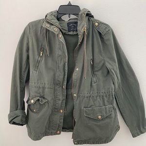 Love Tree Army Green Utility Jacket
